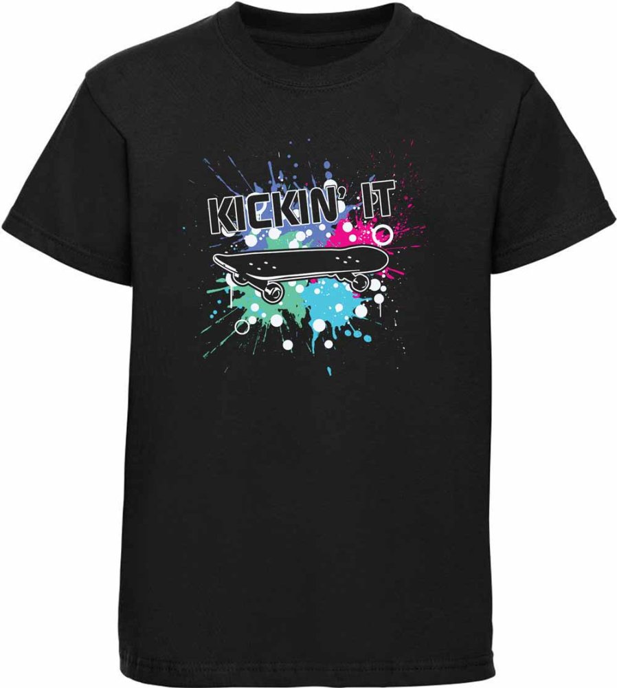 Kids Skater T-Shirt Skateboard i529